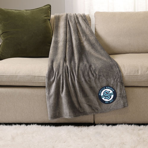 NHL Throw Blanket - Grey - Seattle Kraken