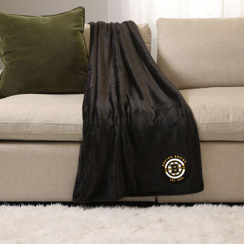 NHL Throw Blanket - Black - Boston Bruins