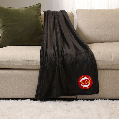 NHL Throw Blanket - Black - Calgary Flames