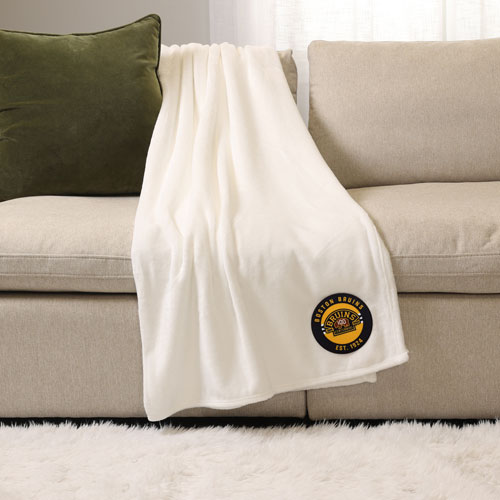 NHL Throw Blanket - White - Boston Bruins Centennial