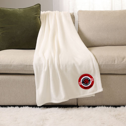 NBA Throw Blanket White Toronto Raptors