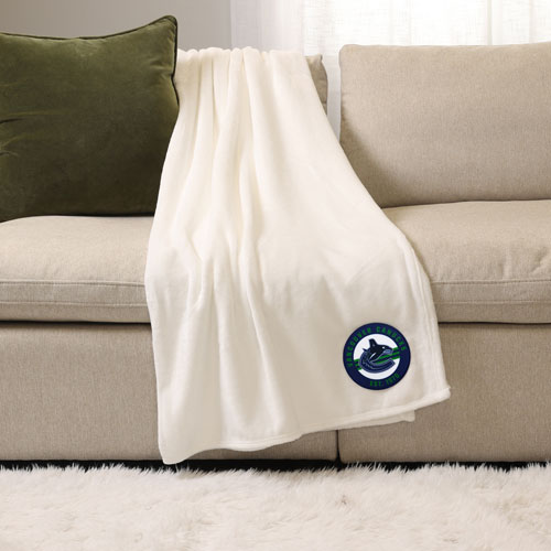 NHL Throw Blanket - White - Vancouver Canucks