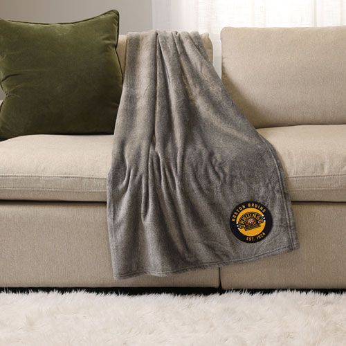 NHL Throw Blanket - Grey - Boston Bruin Centennial