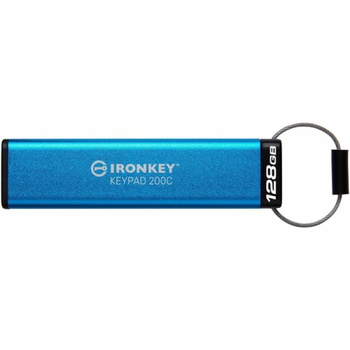IronKey Keypad 200 128GB USB 3.2 Type C Flash Drive IKKP200C128GB