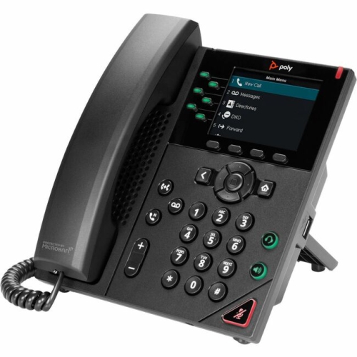 Poly VVX 350 VVX 350 6-Line IP Phone and PoE-enabled