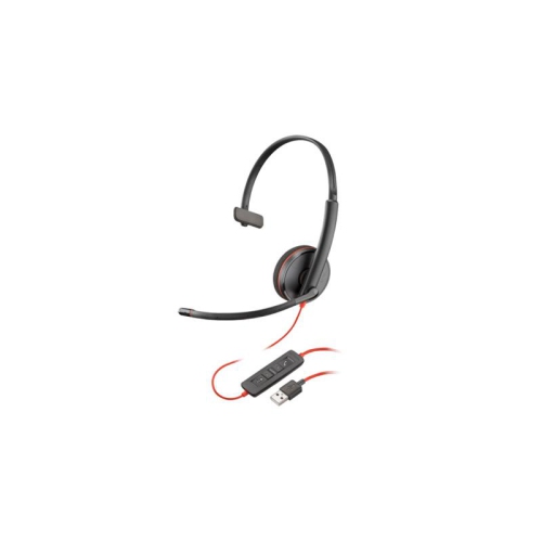 HPI Poly On-ear Noise Cancelling Headsets with Mic - Black