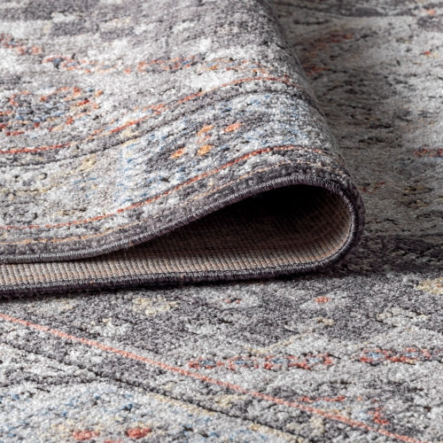 Tapis d'appoint à motif de médaillon Kesan Vintage