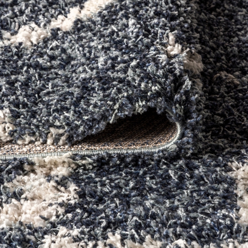 Mercer Shag Plush Tassel Moroccan Tribal Geometric Trellis Area Rug