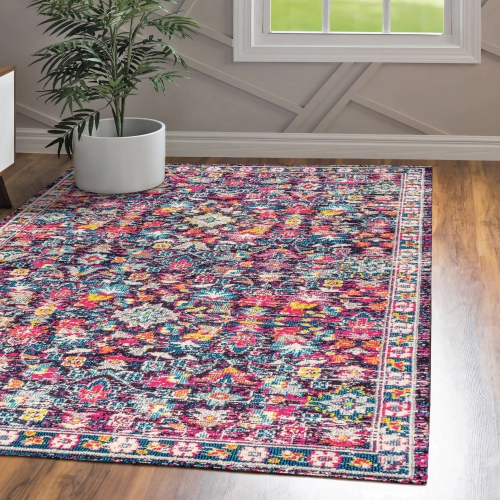 Alfombra Modern Persian Boho Floral Area Rug