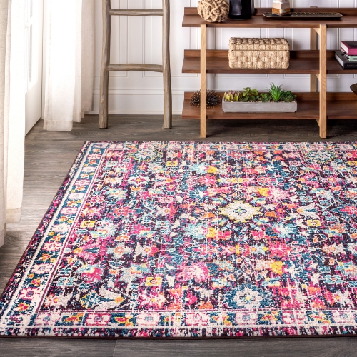 Alfombra Modern Persian Boho Floral Area Rug