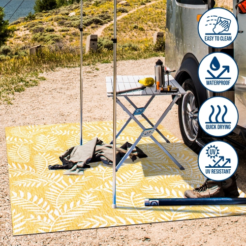 Nevis Palm Frond Indoor/Outdoor Area Rug