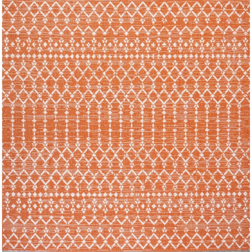JONATHAN Y  Ourika Moroccan Geometric Textured Weave Indoor/outdoor Square Rug