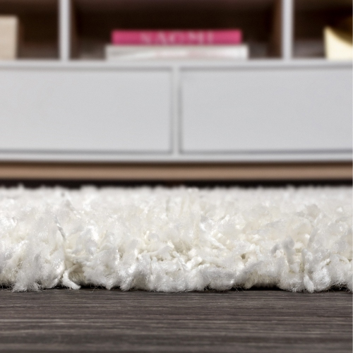 Beautiful Mercer Shag Plush Tassel Moroccan Tribal Geometric Trellis Area Rug