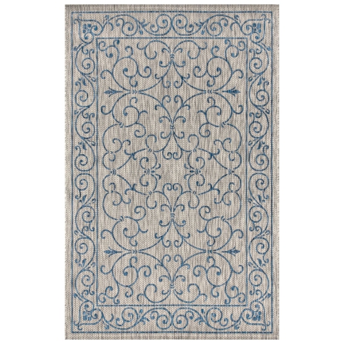 JONATHAN Y  Charleston Vintage Filigree Textured Weave Indoor/outdoor Area Rug