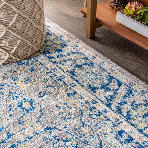 Modern Persian Boho Floral Area Rug