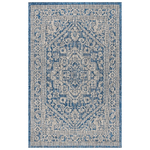 JONATHAN Y  Sinjuri Medallion Textured Weave Indoor/outdoor Area Rug
