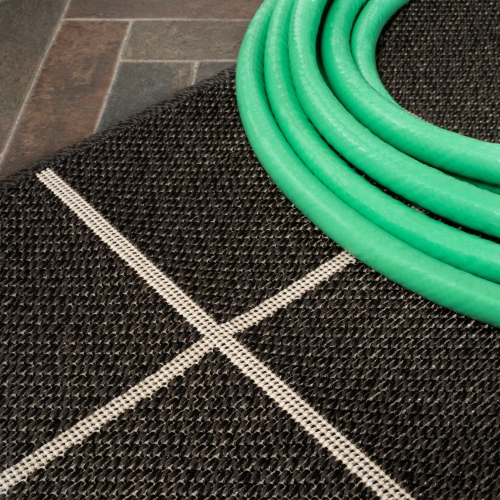 Grid Modern Squares Indoor/Outdoor Area Rug