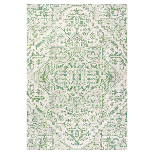 Estrella Bohemian Medallion Textured Weave Indoor/Outdoor Area Rug