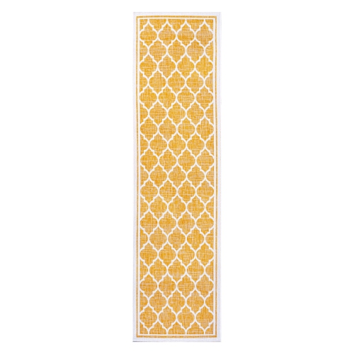 Trebol Moroccan Trellis Textured Weave Indoor/Outdoor Area Rug