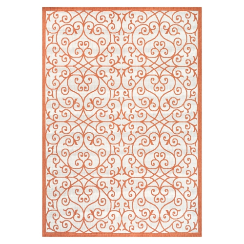 JONATHAN Y  Madrid Vintage Filigree Textured Weave Indoor/outdoor Area Rug