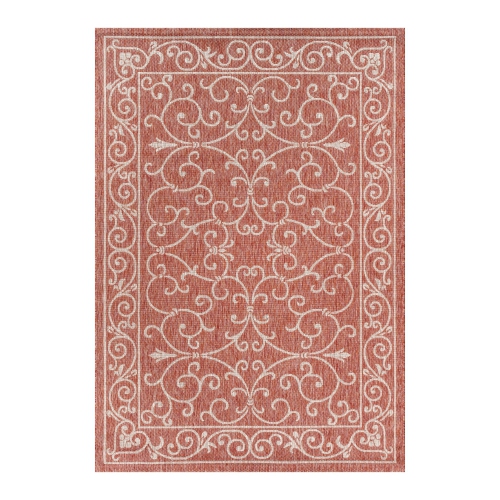 Charleston Vintage Filigree Textured Weave Indoor/Outdoor Area Rug