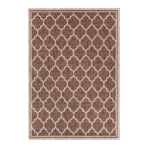 Trebol Moroccan Trellis Textured Weave Indoor/Outdoor Area Rug