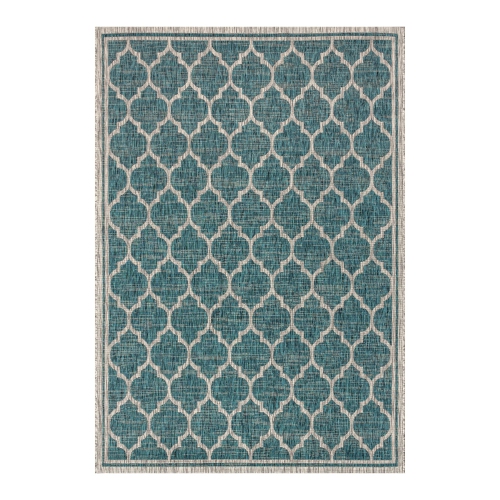 Trebol Moroccan Trellis Textured Weave Indoor/Outdoor Area Rug