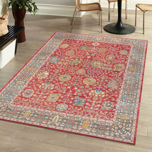 India Flower and Vine Area Rug