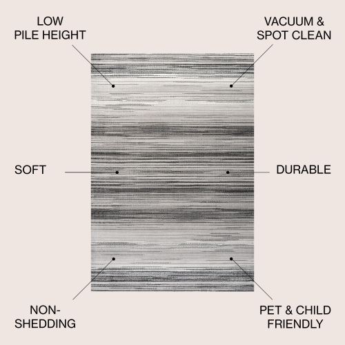 Austin Gradient Striped Area Rug