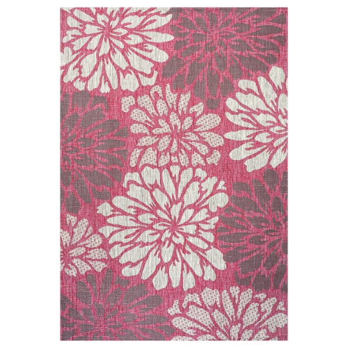 JONATHAN Y  Zinnia Modern Floral Textured Weave Indoor/outdoor Area Rug