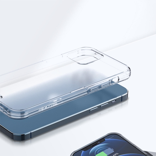 BlitzWolf BW-AY5 Translucent Micro matte Shock-proof Anti-fingerprint TPU + PC Protective Case For iPhone 12 mini 5.8 inch/ 12 6.1 inch / 12 Pro 6.1