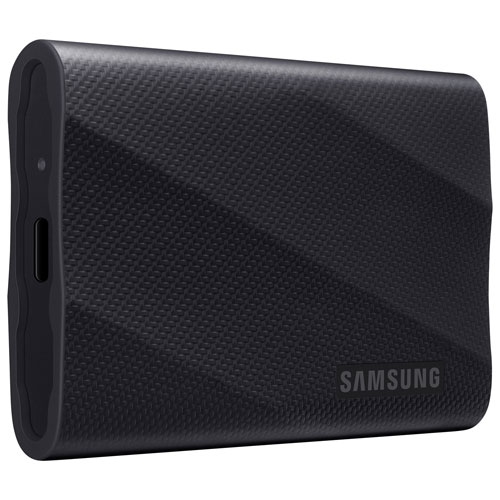 (Remis à neuf bon état) - disque SSD externe USB 3,2 de T9 Go 4&nbsp;To de Samsung - Noir - Anglais