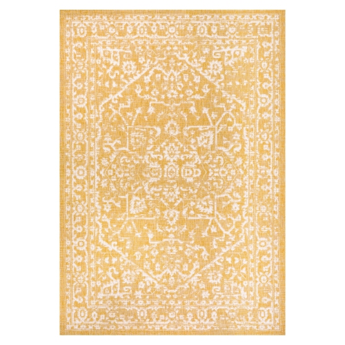 JONATHAN Y  Malta Bohemian Medallion Textured Weave Indoor/outdoor Area Rug