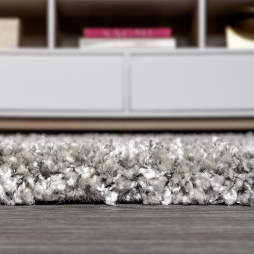 Mercer Shag Plush Tassel Moroccan Geometric Trellis Area Rug