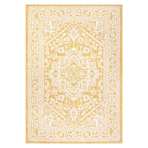 JONATHAN Y  Sinjuri Medallion Textured Weave Indoor/outdoor Area Rug