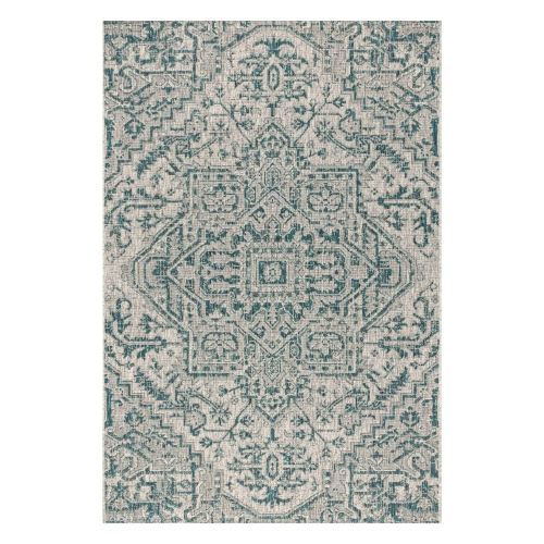 Estrella Bohemian Medallion Textured Weave Indoor/Outdoor Area Rug