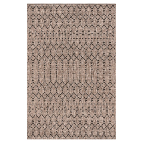 Ourika Moroccan Geometric Textured Weave Indoor/Outdoor Area Rug