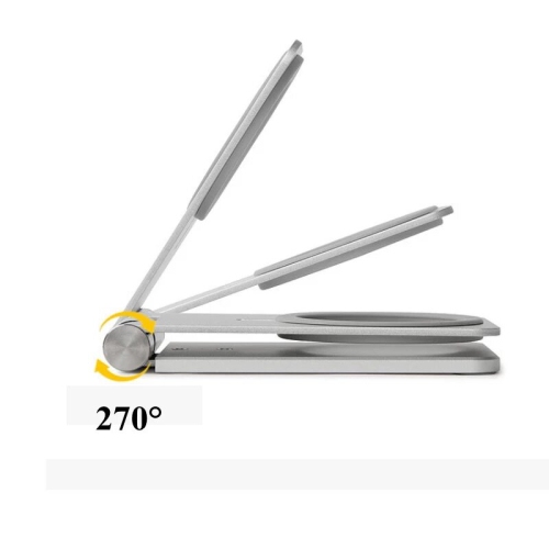 BlitzWolf BW-TS5 pour chargeur sans fil MagSafe Support de bureau pliable en alliage d'aluminium pour iPhone série 12 pour iPhone série 13