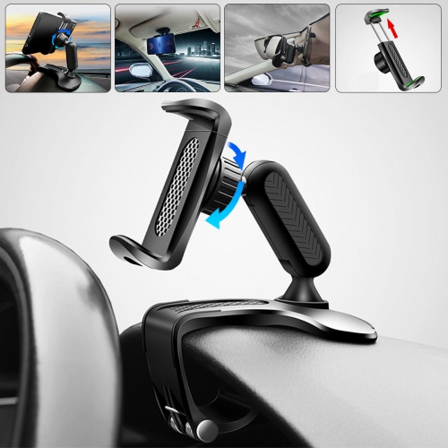 360Rotation Car Mobile Phone Holder Car Sun Visor Dashboard Mobile Phone Holder