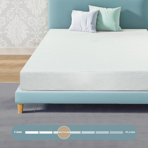 (Only at Bestbuy) ViscoLogic LuminaSleep 7" Twin / Single Gel Infused Mattress | Cool Sleep and Pressure Relief Medium Firm Feel Mattress |
