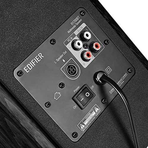 Edifier R1700BT Bluetooth Bookshelf Speakers - Powered 2.0 Active Black Computer Speaker