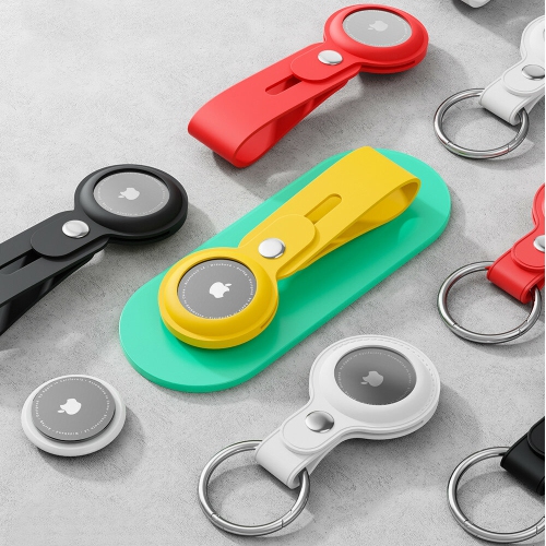 CASES & COVERS  Blitzwolfbw-Tr1 Portable Pure Liquid Silicone Protective Cover Sleeve With Keychain for Apple Airtags Bluetooth Tracker