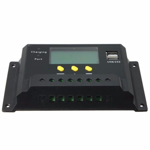 12V 24V PWM Solar Panel Regulator Charge Controller USB Charge Port
