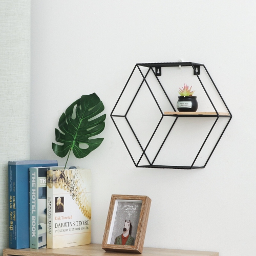 Étagère murale en fer à suspendre; tablette murale Home salon; Art mural; Support de rangement; décoration de style industriel