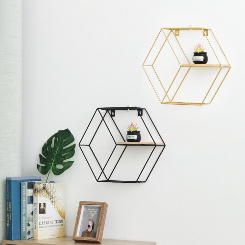 Étagère murale en fer à suspendre; tablette murale Home salon; Art mural; Support de rangement; décoration de style industriel