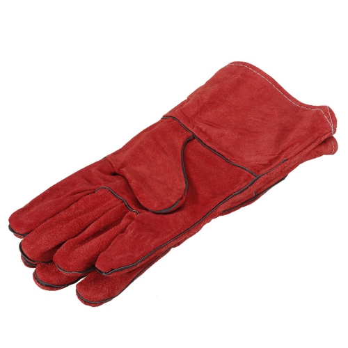 Gants de soudeur de jardinage robustes DE 2pcs 14 po hommes femmes en cuir non glissant à l'épreuve des cornes