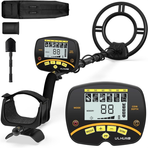 US Direct GC-1075 Professional Metal Detector Waterproof 11-inch Coil DSP Chip 5 Modes Treasure Hunting Gold Silver Detection