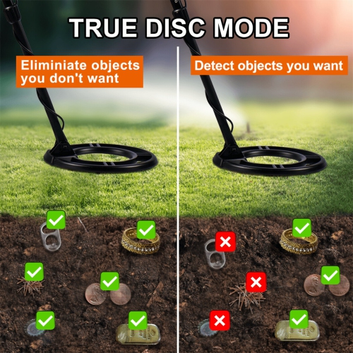 US Direct GC-1075 détecteur de métaux professionnel étanche puce DSP à bobine de 11 pouces 5 modes Treasure Hunting Gold Silver Detection