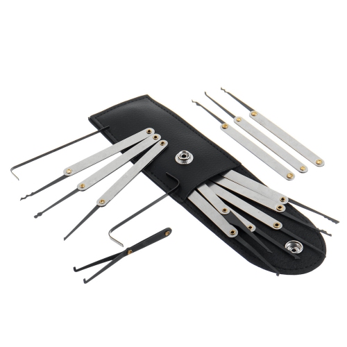 25PCS Unlocking Locksmith Practice Lock Pick Key Extractor Padlock Lockpick Tool Kits