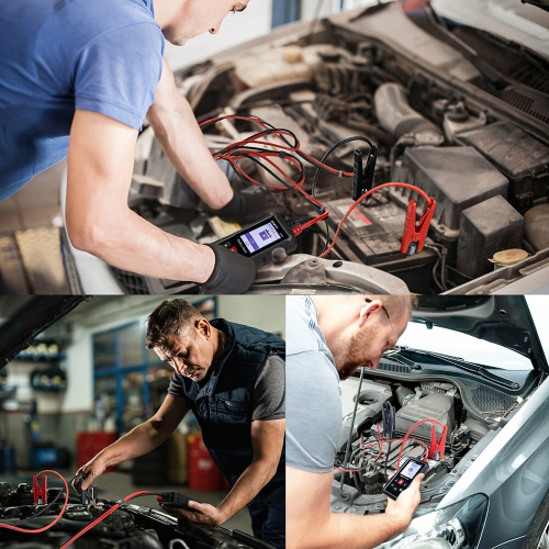 EU US Direct KAIWEETS KVB01 Car Battery Tester 12V24V Digital Battery Analyzer with State of Health Charge, Universal Compatibility with 100-2000CCA